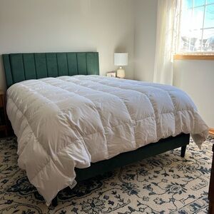 Crate&Barrel Organic Heavyweight White Duvet Insert